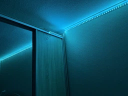 Розумна світлодіодна LED стрічка гірлянда Smart RGB 5050 з Bluetooth додатком + пульт. Комплект 5 метрів водостійкий працює від USB і Powerbank (Павербанка) чорна