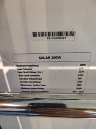 Солнечная монокристаллическая панель с ламинированным стеклом 100Вт Solar Panel, портативная мобильная солнечная батарея для дома, дачи, кемпинга, авто, зарядки аккумуляторов и автономного электроснабжения A1101 фото от покупателей 10