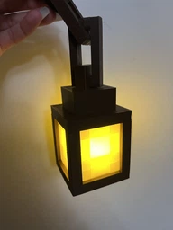 Фонарь Ночник Minecraft с LED свечей маленький 6х12см декор для геймеров и детей