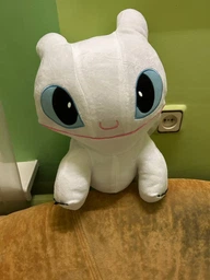 Мягкая игрушка обнимашка Дракон Дневная Фурия Беззубик 40 см My Kigu Плюшевый Белый (9082/40)