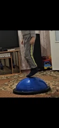Балансировочная платформа BOSU Ball EasyFit 60 см босу с насосом с ножками EF-2323 Серая (56001389)