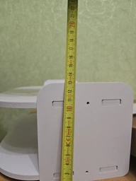 2-уровневая Полка для Wi-Fi роутера, модема, приставки, маршрутизатора 30*20*15 см, белая фото от покупателей 7