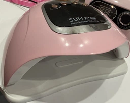 Профессиональная лампа для маникюра Nail Lamp SUN X 15 MAX 280W UV/LED для покрытия ногтей гель лаком, гелем розовая фото от покупателей 1