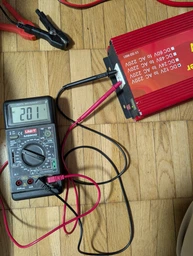 Інвертор напруги Demuda 1000W 12/220V з апроксимованою синусоїдою, 1 універсальна розетка, клемні дроти, Q10 (YT29155) фото від покупців 5