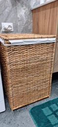 Корзина для белья с подкладкой IKEA БРАНЭС ротанг, 80 л 202.147.31 фото от покупателей 1