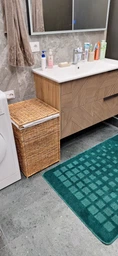 Корзина для белья с подкладкой IKEA БРАНЭС ротанг, 80 л 202.147.31