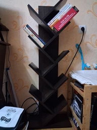 Книжкова підлогова полиця ЛДСП 40х110х21.6 см Сонома фото від покупців 9
