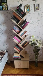Стелаж для книг "Дерево" 400х28х1645, Сонома фото від покупців 1