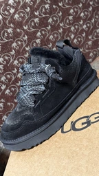 Жіночі уггі кросівки Зимові Замшеві Коричневі UGG Lowmel Sneaker Chestnut (37, коричневі) фото от покупателей 3