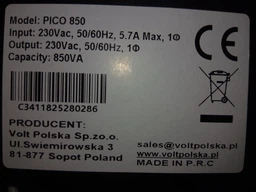 Джерело Безперебійного Живлення Volt Polska PicoUPS 850VA/480W 9Ah фото от покупателей 2
