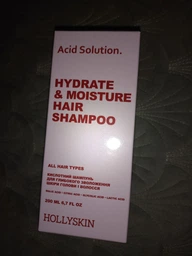 Кислотный шампунь Hollyskin Acid Solution для глубокого увлажнения кожи головы и волос 200 мл