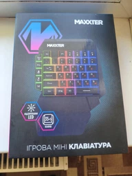 Клавіатура Maxxter KBG-OH-01B-UA USB UA Black (KBG-OH-01B-UA) фото від покупців 6