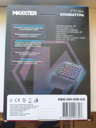 Клавіатура Maxxter KBG-OH-01B-UA USB UA Black (KBG-OH-01B-UA) фото від покупців 4