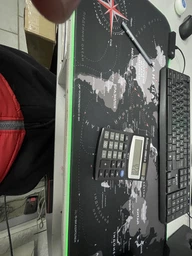Ігрова антиковзаюча поверхня MousePad з RGB підсвічуванням 12 кольорів та водовідштовхуючим покриттям Карта світу | World map | 300*800*4 мм українською мовою