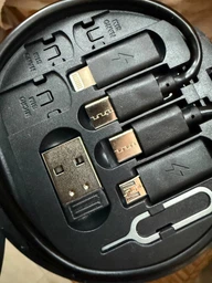 Комплект кабелів та адаптерів Cable Set 6-в-1 Чорний 3A USB Type-C/Micro-USB/Lightning фото від покупців 2