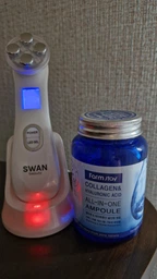 Микротоковый массажер для лица и шеи Swan Beauty Skin Boost RF-30 MS EMS массажер с микротоками от отеков лифтинг и тонус кожи мощный для омоложения с микротоками светотерапия аккумуляторный белый фото от покупателей 1