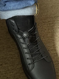 Еластичні круглі шнурки для взуття FASTLACES T1-4 Black