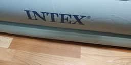 Надувная кровать-матрас Intex 64157 со встроенным насосом 99х191х36 см Голубая фото от покупателей 3