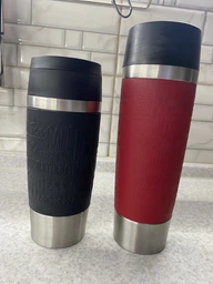 Термокружка Tefal Travel Mug Classic 0.5 л Синяя (N2022110) фото от покупателей 3
