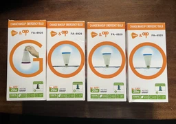 LED Лампа з акумулятором аварійна FA-6920 (цоколь E27 / 20W / 3W від АКБ (2*18650 замінені) / до 4 годин / 6800K)
