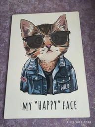 Дерев'яний постер Wood Posters "My happy face" (A2 формат, фанера) (pvh2153)