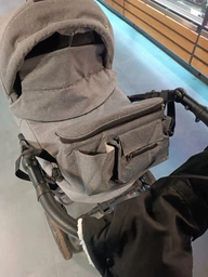 Сумка органайзер на коляску универсальная для мамы BabyBag S-1 Серый меланж фото от покупателей 1