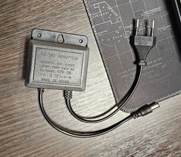 Блок питания/Адапптер AC-DC 12V 2A 5.5x2.5(2.1)mm | Для ИБП, тюнера, камеры, ресивера и устройств с питанием DC 12V до 2A | Black