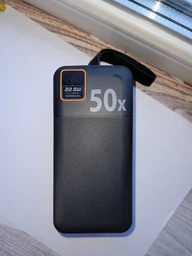 Повербанк 20000 mAh 22.5W с быстрой зарядкой PD/QC Remzona Extrinity 20X для телефона apple айфона samsung универсальный повер банк 20 000 мощный портативный пауербанк для iphone самсунг роутера планшета смартфона павербанк черный з Type-C + кабель фото от покупателей 5