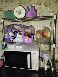 Телескопічна полиця Kitchen 50 х 26 х 4 см для мікрохвильової печі Білий (SN9QI2822)