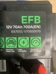 Автомобильный аккумулятор ERA EFB 70Ah (-/+) Euro (700EN) (ERA E57013)