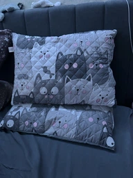 Подушка Руно Grey Cat антиаллергенное волокно 50х70 см (Р310.52СЛУ_Grey Cat) фото от покупателей 1