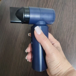 Смарт фен беспроводной на аккумуляторе 4500 mAh smart care hair dryer для укладки и сушки волос с насадками диффузором концентратором 55w аккумулятором зарядкой от usb power bank 3 режима дорожный компактный портативный легкий синий фото от покупателей 2