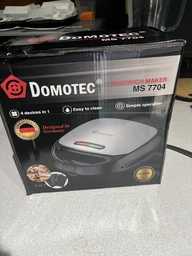 Сендвичница, гриль, вафельница, орешница Domotec MS-7704 прижимной из нержавеющей стали фото от покупателей 10