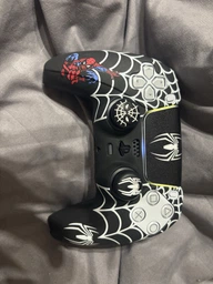 Якісний захисний силіконовий чохол Spider-Man Black для геймпаду Sony DualSense PS5 + накладки на стіки [466129464]