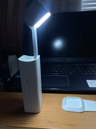 Розумна настільна світлодіодна лампа 3в1 з вбудованим акумулятором та PowerBank фото от покупателей 4
