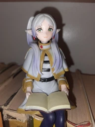 Коллекционная фигурка аниме Furyu Sousou 14 см из ПВХ пластика, статуэтка в сидячей позе для полки Фрирен