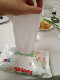 Дитячі вологі серветки Huggies OverClean 56 шт (5029053567822) фото від покупців 15