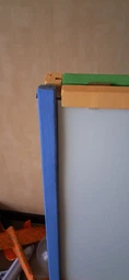 Мольберт детский двухсторонний магнитный разноцветный напольный с полочкой, учебная развивающая доска для рисования, творчества, обучения и развития, для магнитов, маркеров и мела 3в1.