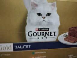 Мультипак упаковка влажного корма для взрослых кошек Purina Gourmet Gold Паштет с тунцем, с курицей, с кроликом, с индейкой 85 г х 12 шт (8445291106291/8445291106307) фото от покупателей 6