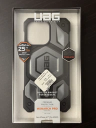 Ударостійкий чохол UAG Monarch Pro with MagSafe Leather для Apple iPhone 14 Pro Max Blue