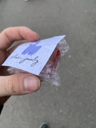 Парные подвески "сердечко и меч" для влюблённых Серебряный Красный (3043) фото от покупателей 10