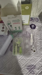 Электрический назальный аспиратор EcoBreath LELIK™, аккумуляторный соплеотсос, белый (4018469) + Подарок Детский маникюрный набор LELIK 4in1, безопасный уход за ногтями младенца, зеленый фото от покупателей 2