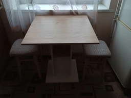 Стол в кухню Doros Коуд 70х70х74 см Белый/Дуб артизан (DRS-011439) фото от покупателей 2
