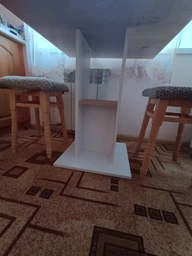 Стол в кухню Doros Коуд 70х70х74 см Белый/Дуб артизан (DRS-011439) фото от покупателей 1