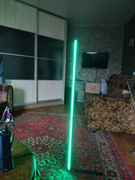 Напольная угловая RGB лампа торшер с пультом управления 1,2м фото от покупателей 2