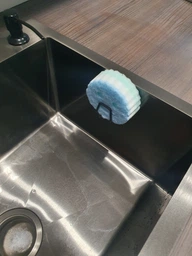 Тримачі для кухонної губки-мочалки в раковину Haowa Sponge Holder (3M) 4шт Чорні фото від покупців 3