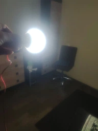 Светодиодная LED лампа 12V 9W лампочка кемпинговая на проводе 2м с зажимами (крокодилами), выключателем и металлическим крючком для подвешивания, холодный белый