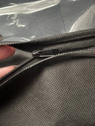Чехол для одежды RZTK DressBag 60x130 см на молнии Черный полупрозрачный фото от покупателей 10