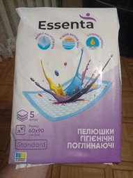 Пеленки впитывающие Essenta+ Standard 60х90 см 5 шт (4820264120025) фото от покупателей 2