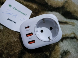Зарядний пристрій RZTK SuperCharger 2 USB-A (QC 3.0) + USB-C (PD20W) Black фото від покупців 4